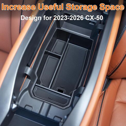 صينية تنظيم وحدة التحكم المركزية متوافقة مع 2026 2025 2024 2023 Mazda CX-50 صينية تنظيم مسند الذراع للتخزين الثانوي ملحقات بلاستيك ABS in Kuwait