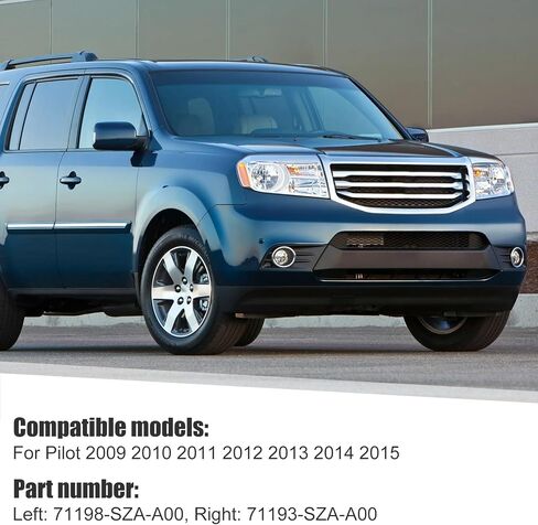 مجموعة دعامة دعم المصد الأمامي متوافقة مع الطيار 2009-2015، جانب السائق والراكب، استبدل 71198-SZA-A00، 71193-SZA-A00 in Kuwait