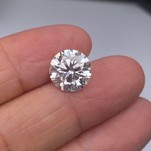 مويسانيتي حجر مويسانيتي حجر فضفاض الماس الاصطناعي الأبيض D اللون VVS1 وضوح 0.3ct-12ct جولة رائعة قطع لخاتم قلادة مجوهرات DIY صنع هدية مع شهادة GRA in Saudi Arabia