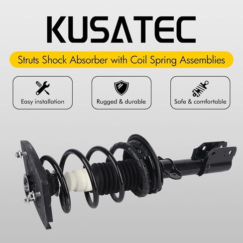 KUSATEC Rear Pair Complete Struts Shock Absorber fit for Chevy Impala 2000-2011; Oldsmobile Intrigue 1998-2002, 171671L 171671R Left/Right Struts with Coil Spring Assemblies in Saudi Arabia