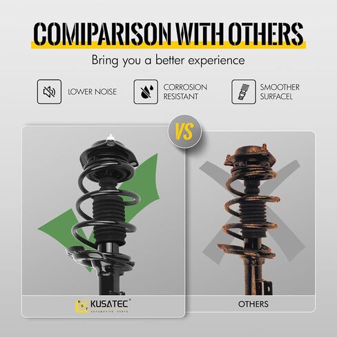 KUSATEC Rear Pair Complete Struts Shock Absorber fit for Chevy Impala 2000-2011; Oldsmobile Intrigue 1998-2002, 171671L 171671R Left/Right Struts with Coil Spring Assemblies in Saudi Arabia