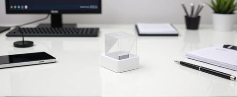 Vikye LED Holographic 3D Photo Display, Smart Cube with GIF Animation Weather Clock Countdown Timer, USB Powered Digital Photo Frame for Desk Car Gift in Saudi Arabia