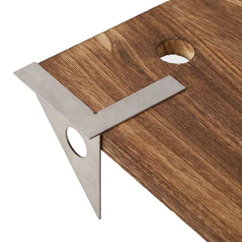 Layout Triangular Ruler, Stainless Steel Right Angle Ruler, 90° 45° Woodworking Measuring Tool with Scale, Carpentry Ruler for Drawing Parallel Lines and Corner Lines in Kuwait