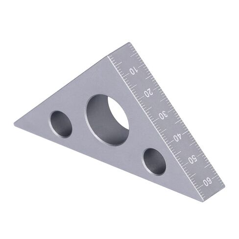 Jonlaki Triangular Aluminum Ruler for Woodworking Measurements | Thickened Alloy Tool for Angle and Height Adjustments in Saudi Arabia