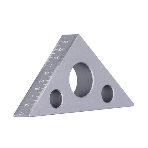 Jonlaki Triangular Aluminum Ruler for Woodworking Measurements | Thickened Alloy Tool for Angle and Height Adjustments in Saudi Arabia