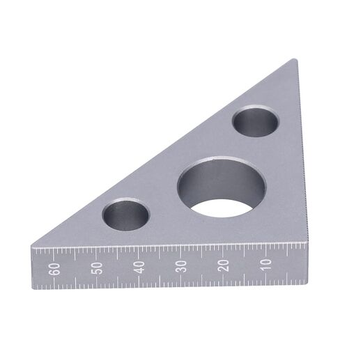 Jonlaki Triangular Aluminum Ruler for Woodworking Measurements | Thickened Alloy Tool for Angle and Height Adjustments in Saudi Arabia
