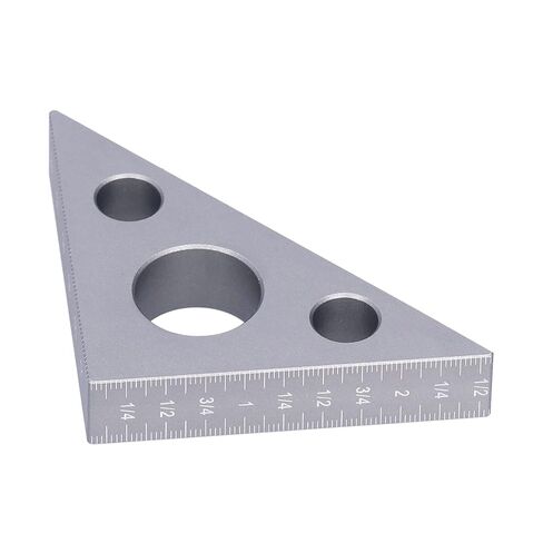 Jonlaki Triangular Aluminum Ruler for Woodworking Measurements | Thickened Alloy Tool for Angle and Height Adjustments in Saudi Arabia