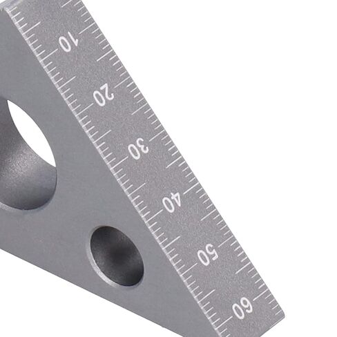 Jonlaki Triangular Aluminum Ruler for Woodworking Measurements | Thickened Alloy Tool for Angle and Height Adjustments in Saudi Arabia
