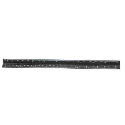 YWBL-WH 11.8 Inch Aluminum Alloy Triangular Ruler with Scales for Home Improvement, Engineering Drawing, Teaching Measurement in Saudi Arabia