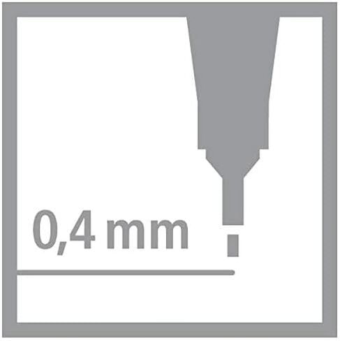 STABILO Fineliner point 88 - Black Ink Fineliner Pen - 2 x Blister Packs of 3-6 Pens in Saudi Arabia