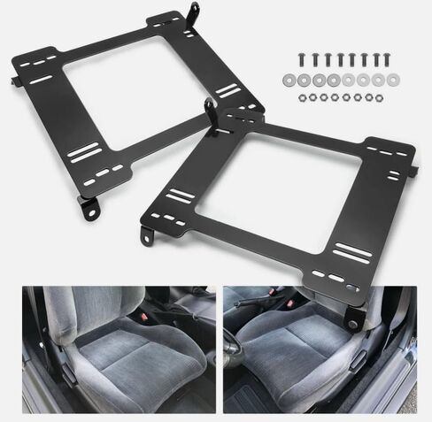 2 X Racing Seats Base Mounting Brackets Rail Track EG CX/DX/EX/Integra, Replacement for Civic OEM in Saudi Arabia
