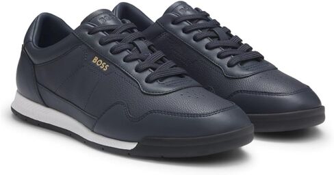 BOSS Men's Lace-Up Casual Shoes Low Shoe Trainers Titanium SL_ltgrpu in Saudi Arabia