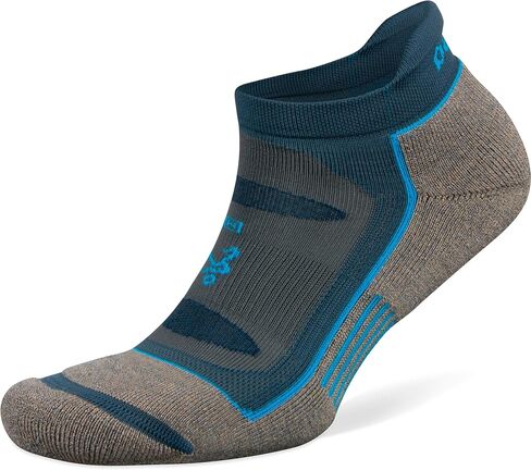 Balega Blister Resist Performance Quarter Athletic Running Socks for Men and Women (3 Pair), X-Large, Grey/Blue in Saudi Arabia