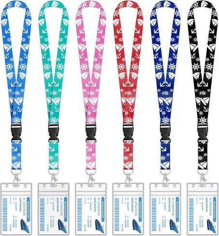 6 قطع من حبل الرحلات البحرية لبطاقات الشحن، حبال رخامية قابلة للفصل مع حامل شارة تعريف مقاومة للماء، ملحقات أساسيات الرحلات البحرية 2026 in Kuwait