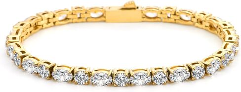 SDA مثلج خارج الماس تنس سلسلة أساور الفولاذ المقاوم للصدأ المياه والدليل لا تتلاشى أبدا 3.0mm / 4.0mm جولة 5A أساور زركونيا مكعب للنساء والرجال in Kuwait