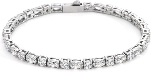 SDA مثلج خارج الماس تنس سلسلة أساور الفولاذ المقاوم للصدأ المياه والدليل لا تتلاشى أبدا 3.0mm / 4.0mm جولة 5A أساور زركونيا مكعب للنساء والرجال in Kuwait