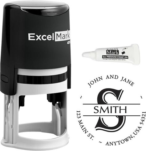 Custom Monogram Stamp - with 5cc Ink Bottle (A43) in Saudi Arabia