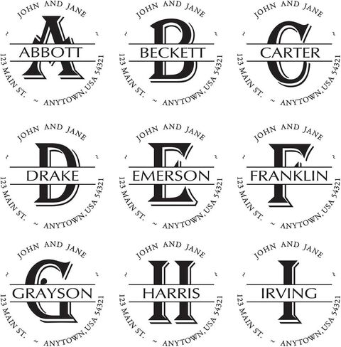 Custom Monogram Stamp - with 5cc Ink Bottle (A43) in Saudi Arabia