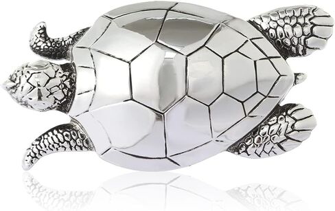 حزام أبازيم للرجال إبزيم حزام رعاة البقر الغربي على شكل سلحفاة للرجال، إبزيم حزام رعاة البقر، إبزيم حزام غربي، فضي in Kuwait