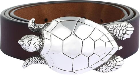 حزام أبازيم للرجال إبزيم حزام رعاة البقر الغربي على شكل سلحفاة للرجال، إبزيم حزام رعاة البقر، إبزيم حزام غربي، فضي in Kuwait