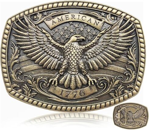 Western Belt Buckle for Men Women - 2026 NEW Eagle Belt Buckles Men Cowboy Belts Buckle Gifts in Saudi Arabia