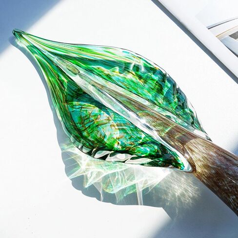 QFkris شجرة الحياة سلتيك ثقالة الورق الزجاجية اليد في مهب فن الزجاج التماثيل المقتنيات مكتب زخرفة ديكور للطاولات in Kuwait