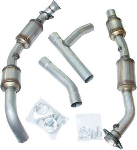 Left & Right Catalytic Converter Kit Replacement for Ford E-150 E-250 Econoline V8 4.6L 2005-2007 Replace 6C2Z5E212AA 6C2Z5E212AB (EPA Compliant) OBD-II Approved in Saudi Arabia