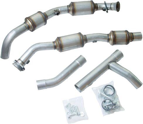 Left & Right Catalytic Converter Kit Replacement for Ford E-150 E-250 Econoline V8 4.6L 2005-2007 Replace 6C2Z5E212AA 6C2Z5E212AB (EPA Compliant) OBD-II Approved in Saudi Arabia