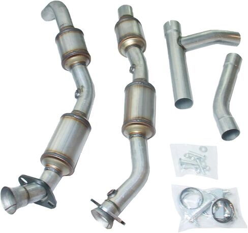 Left & Right Catalytic Converter Kit Replacement for Ford E-150 E-250 Econoline V8 4.6L 2005-2007 Replace 6C2Z5E212AA 6C2Z5E212AB (EPA Compliant) OBD-II Approved in Saudi Arabia