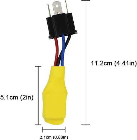 YSY 2Pcs Car H4 HID Capacitor Decoder Plug and Play Error Free Warning Canceller Anti-Power Leakage Module Load Resistor NO Flickering(A) (H4 Decoder-1) in Saudi Arabia