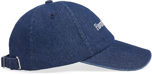Favorite Daughter Womens Logo Denim Baseball Cap, Dark Wash, One Size in Saudi Arabia