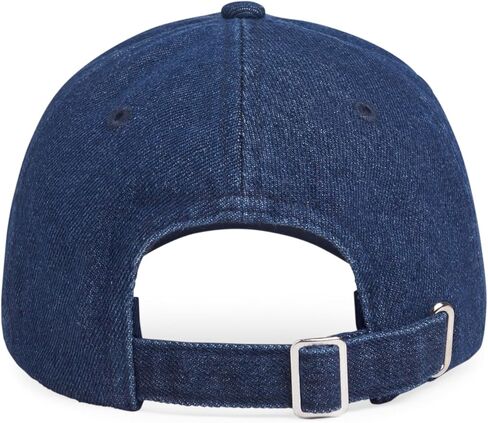 Favorite Daughter Womens Logo Denim Baseball Cap, Dark Wash, One Size in Saudi Arabia