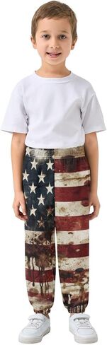 Kids Sweatpants Vintage Paint American Print, Boys Girls Casual Sports Pants Thick 3T in Saudi Arabia
