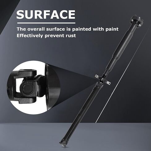 PartsFlow 56.3 بوصة عمود محرك خلفي من الفولاذ، عمود محرك عمود دعامة متوافق مع 2006 BMW 325i لـ 2007 2008 2009 2010 2011 2012 2013 BMW 328i 936-339 in Kuwait