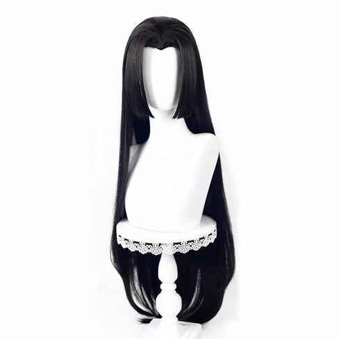 Long Black Wig Adult Women Synthetic Hair for Halloween Party in Saudi Arabia