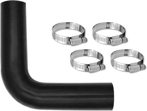 1 3/4 inch Fuel Filler Neck Hose With 4 Clamps, 15 7/8" Length Reinforced Gas Tank Hose (90 Degree, 1.75" ID) in Kuwait