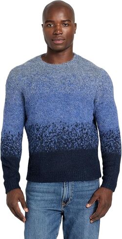 Guess Men's Eco Long Sleeve Trey Marled Stripe Sweater in Saudi Arabia