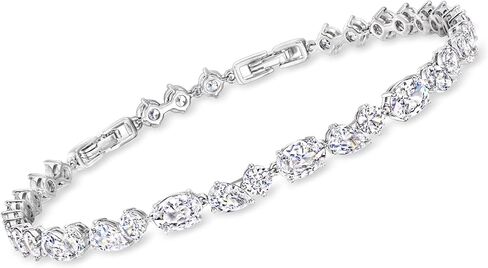 Ross-Simons Rhodium-Plated Bracelet With 10.35 ct. t.w. Czs. 7 inches in Saudi Arabia