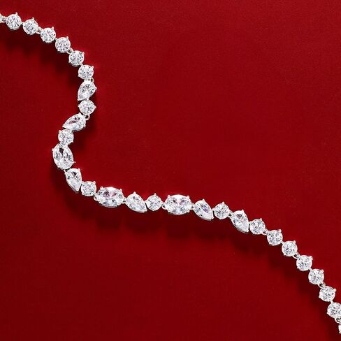 Ross-Simons Rhodium-Plated Bracelet With 10.35 ct. t.w. Czs. 7 inches in Saudi Arabia