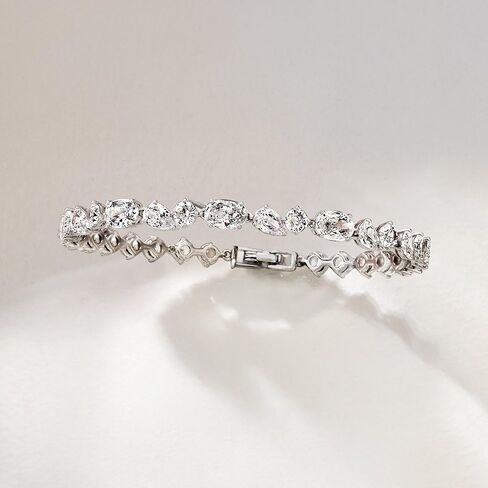 Ross-Simons Rhodium-Plated Bracelet With 10.35 ct. t.w. Czs. 7 inches in Saudi Arabia