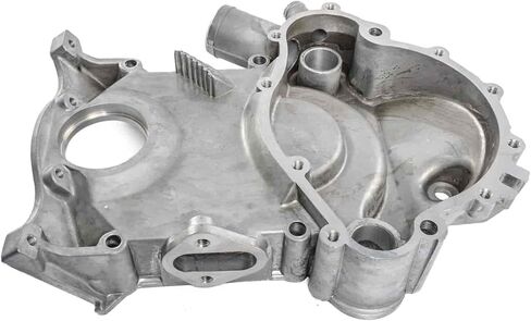JEGS Pontiac V8 Timing Cover | Fits 1969-1977 301, 350, 400, And 455 Engines | Cast Aluminum | Includes Timing Cover, Backing Plate, And 2 Inserts in Kuwait