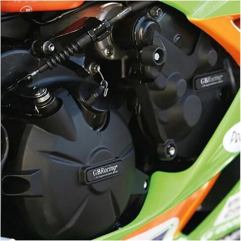 أغطية أجزاء توقيت المحرك لـ Kawasaki Ninja ZX-6R 2007-2024 محرك الدراجات النارية مضاد للتصادمات ومضاد للسقوط، غطاء حماية المحرك للمبتدئين (اللون: نسيج ألياف الكربون) in Kuwait