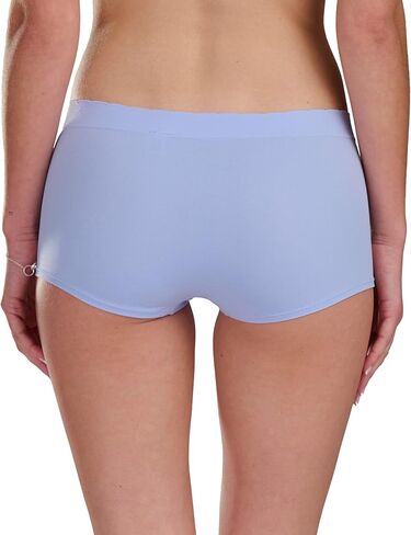 adidas Women's Seamless Boyshort Underwear Multipack, Blue Dawn Scallop/Heather Grey/Linen Green, Large in Saudi Arabia