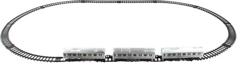 New York MTA New York City 3 Pc. Battery Operated Train Set with Track ,39" X 25",Silver in Kuwait
