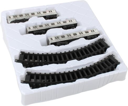 New York MTA New York City 3 Pc. Battery Operated Train Set with Track ,39" X 25",Silver in Kuwait