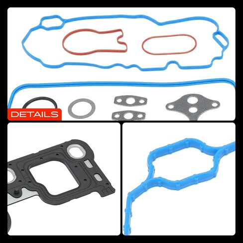 مجموعة حشية مشعب سحب المحرك السفلي والعلوي A-Premium متوافقة مع Chevy، GMC، Isuzu، Olds، Workhorse Car - 96-06 - Express 1500، Blazer، Jimmy، Savana 3500، Sonoma، Bravada، Safari، OHV V6 4.3L in Kuwait