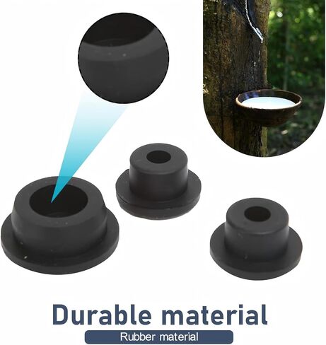 3 PCS Tailgate Plugs, Rear Tailgate Rubber Plug Seal, Waterproof Spare Tire Delete Hole Fill, Easy No-Tool Installation, Compatible with Wrangler (Black) in Saudi Arabia