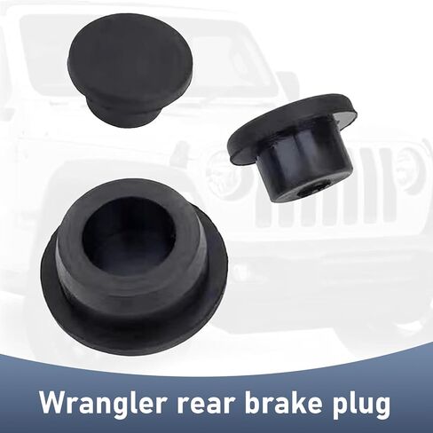 3 PCS Tailgate Plugs, Rear Tailgate Rubber Plug Seal, Waterproof Spare Tire Delete Hole Fill, Easy No-Tool Installation, Compatible with Wrangler (Black) in Saudi Arabia