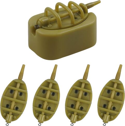 Carp Fishing Method Feeders Set 4 Inline Method Feeders with 1 Quick Release in Kuwait
