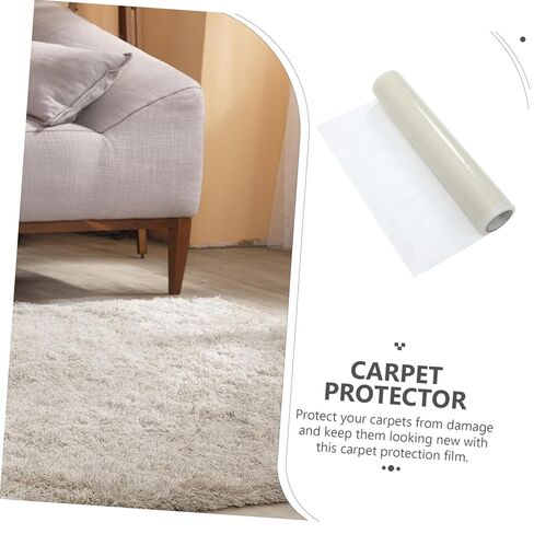 Ciieeo 1roll Self-Adhesive Carpet Film Rug Protector Easy Installation Against Dirt and Liquids for Renters and Pet Owners in Saudi Arabia